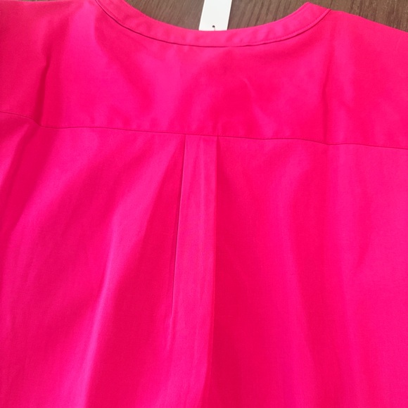 Talbots Pink Tunic Top Blouse Long Sleeve Jeweled Buttons Size Medium - Picture 10 of 11
